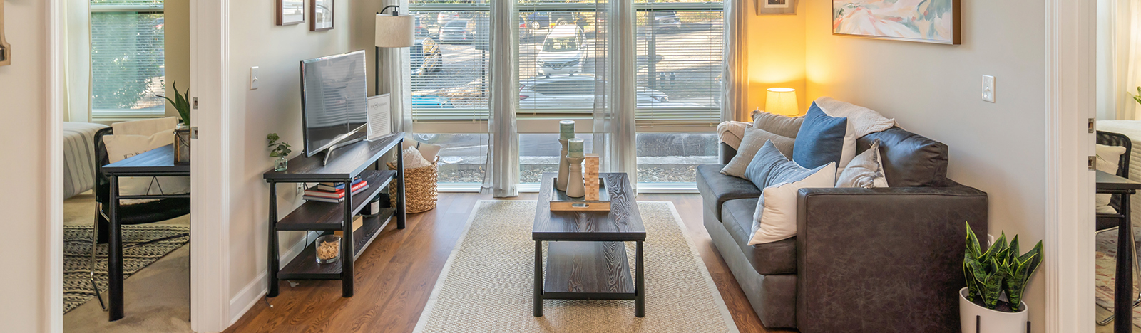 Furnished apartment living room