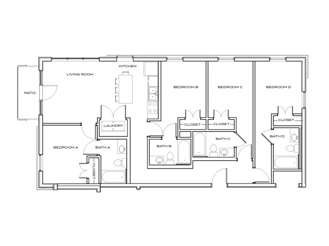 Berry 2 - 4Br, 4Ba Floor plan