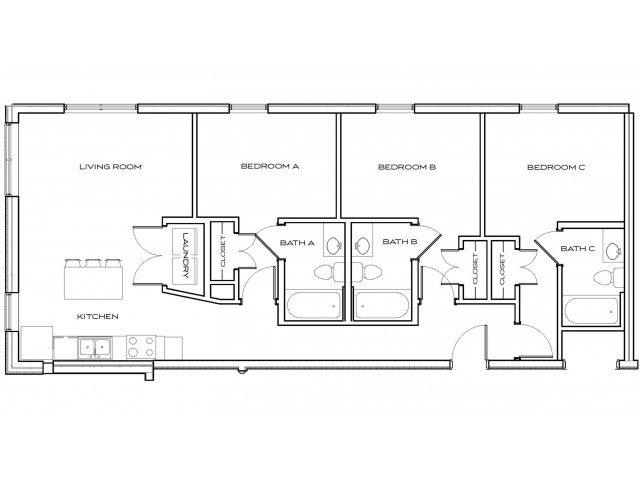 Meachem 4 - 3Br, 3Ba Floor plan