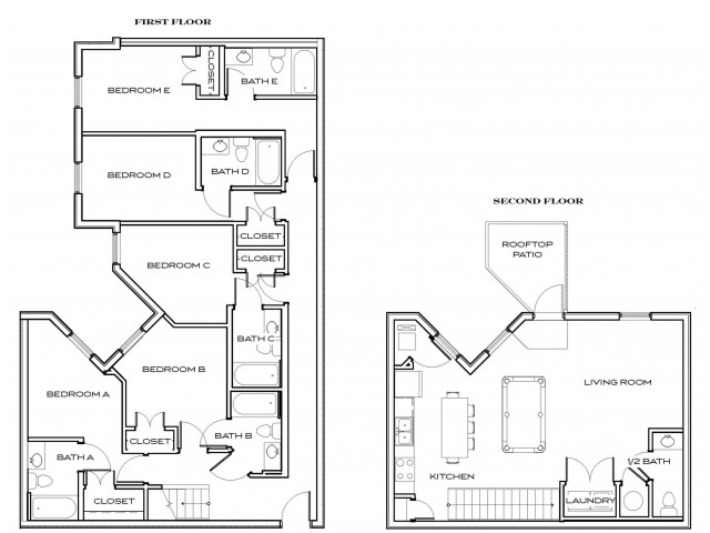 Majors 1 - 5Br, 5Ba Floor plan