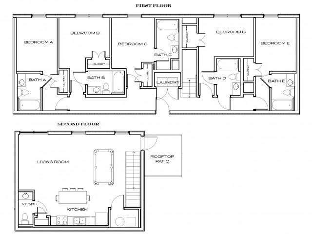 Majors 2 - 5Br, 5.5ba Floor plan