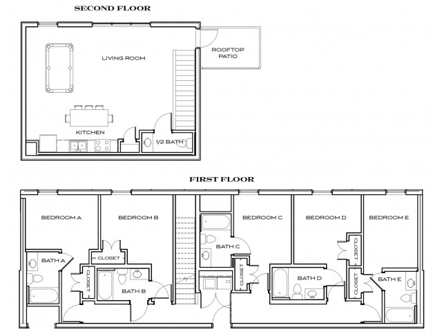 Majors 3 - 5Br, 5.5Ba Floor plan