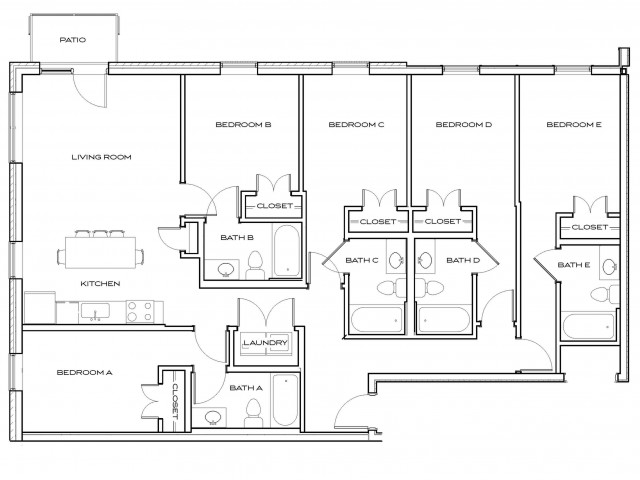 Neyland 1 - 5Br, 5Ba Floor plan