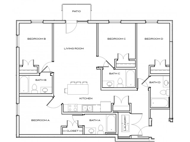 Peerless 1 - 4Br, 4Ba Floor plan