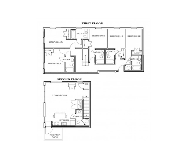 Summitt 5 - 5Br, 5.5Ba Floor plan