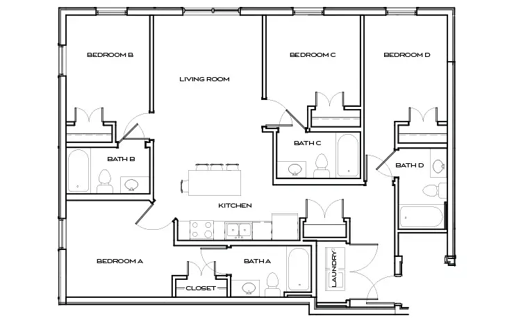 Peerless 1 - 4Br, 4Ba Floor plan