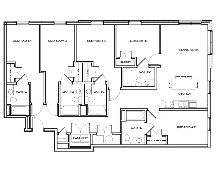 Neyland 3 - 5Br, 5Ba Floor plan